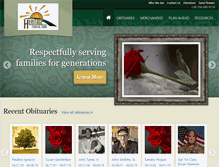 Tablet Screenshot of heritage-funeralhome.com